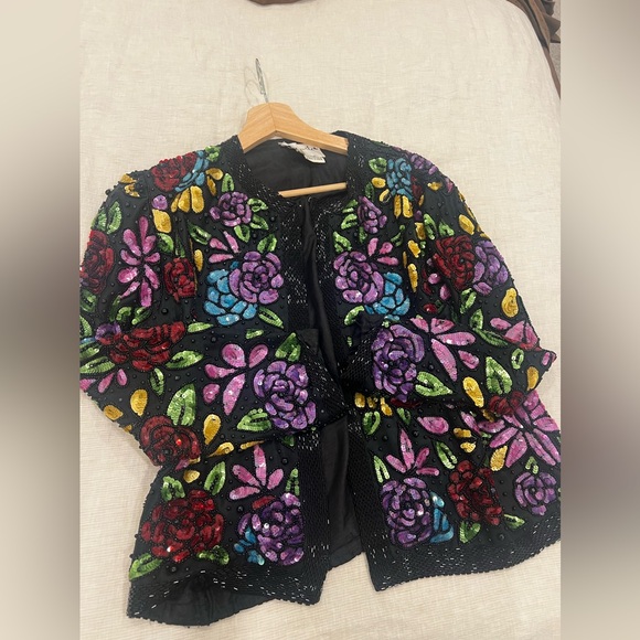 Vintage sequin jacket - Picture 2 of 7